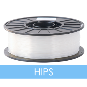 HIPS Filament 1.75MM Dia 1KG/2.2LB Spool - Natural*