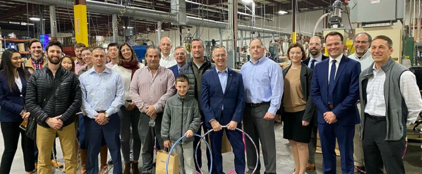 Local leaders tour Toner Plastics in East Longmeadow